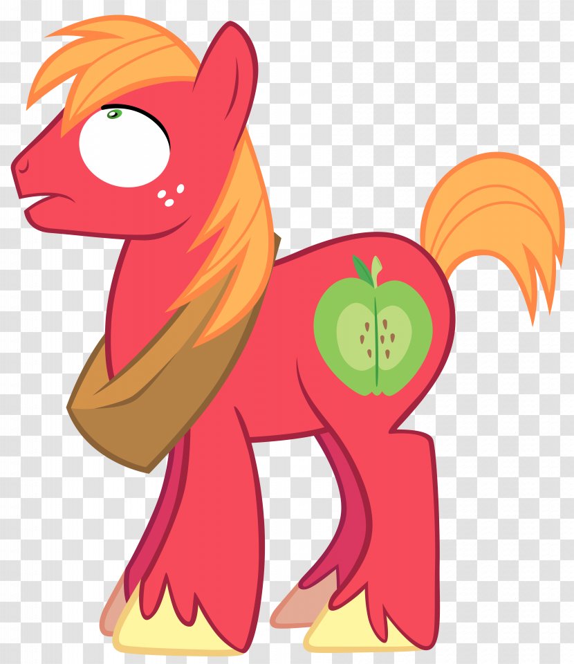 Pony Big McIntosh McDonald's Mac Fluttershy Red - Cartoon Transparent PNG