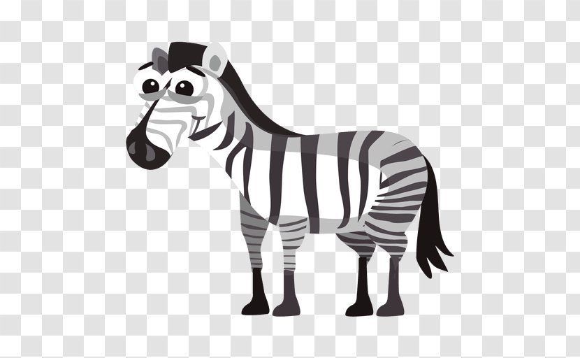 Zebra Drawing Clip Art - Terrestrial Animal - Cartoon Transparent PNG