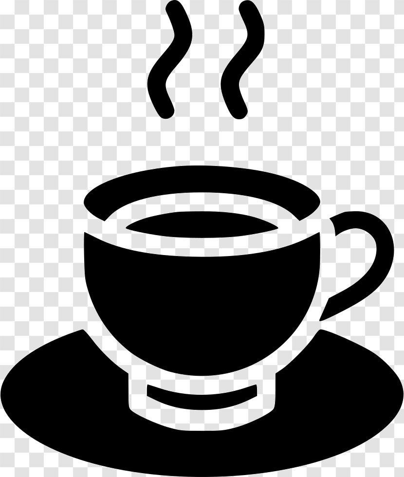 Tea Coffee Cup - Blackandwhite Transparent PNG