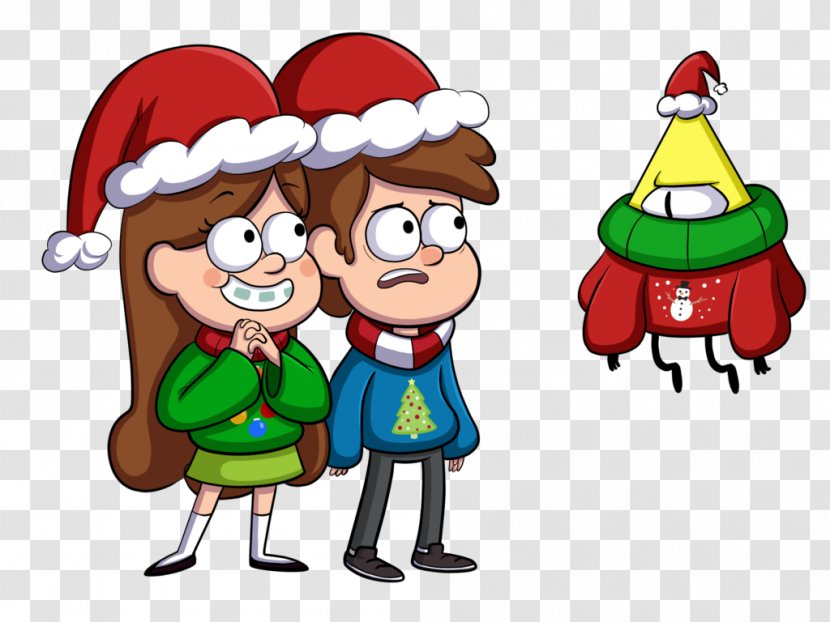 Bill Cipher Mabel Pines Christmas Jumper Sweater Television Show - Gravity Falls Transparent PNG