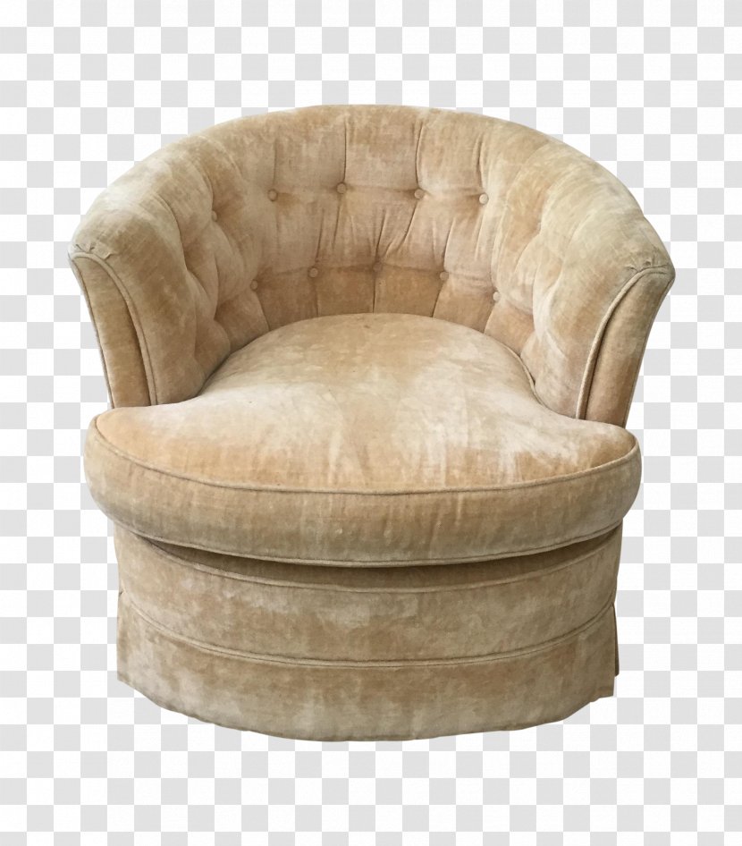 Club Chair Swivel Couch - Beige - Lounge Transparent PNG
