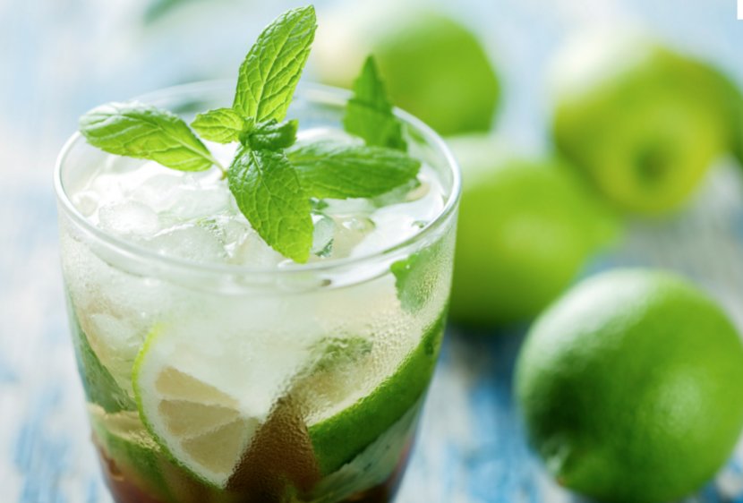Mojito Cocktail Smoothie Spritzer Tea - Lemon Juice - Lemonade Transparent PNG