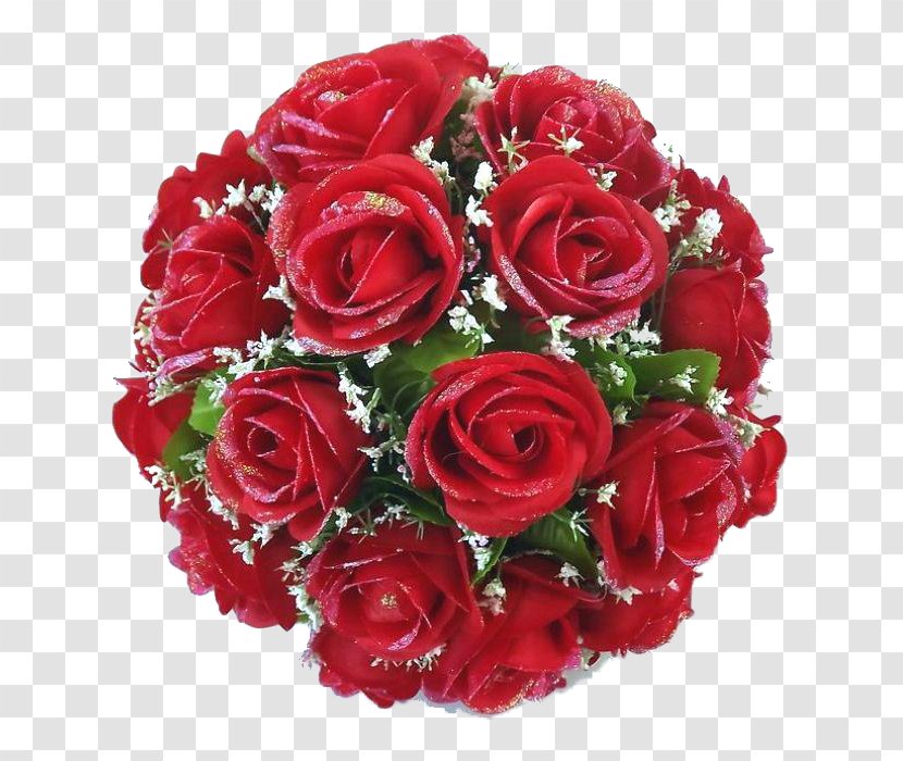 Garden Roses Flower Bouquet Floral Design Artificial - Bride - A Transparent PNG