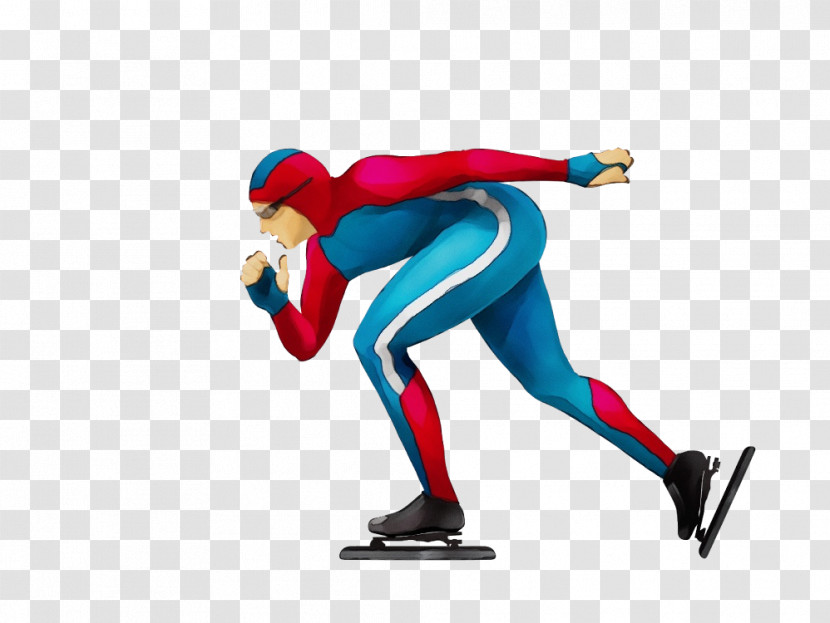 Speed Skating Ice Skating Joint Recreation Character Transparent PNG