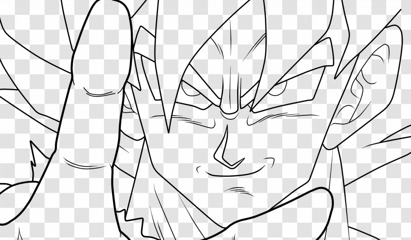 Goku Bardock Gohan Goten Line Art - Watercolor Transparent PNG