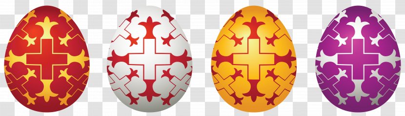 Easter Bunny Egg Clip Art - Eggs Set Clipart Picture Transparent PNG