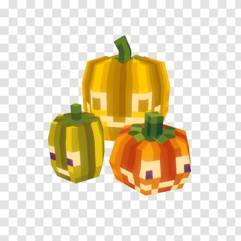 Calabaza Pumpkin 3D Computer Graphics Low Poly Transparent PNG