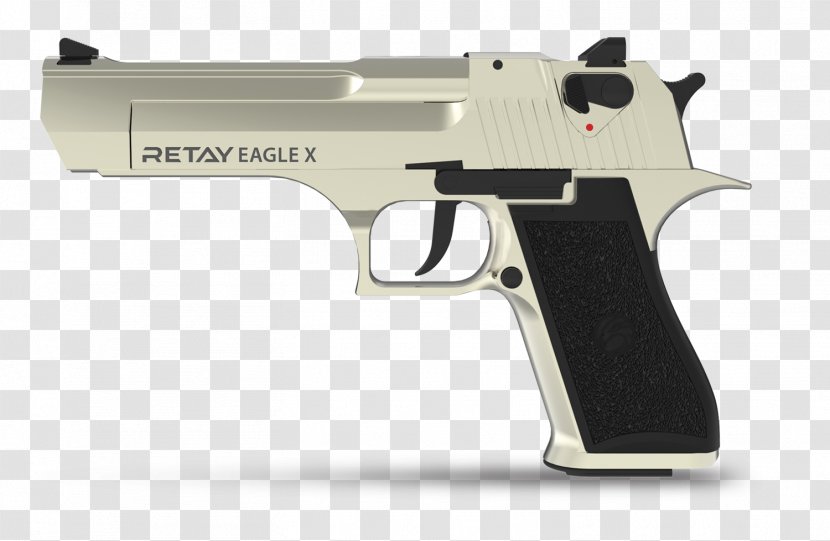 IMI Desert Eagle Pistol 9mm P.A.K. Blank 9×19mm Parabellum - Frame - Weapon Transparent PNG