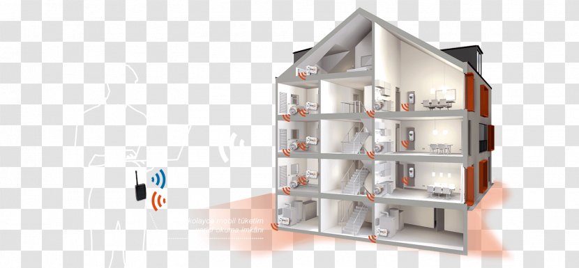 Heat Cost Allocator Meter-Bus Automatic Meter Reading Heizkostenabrechnung - Shelf - Building Transparent PNG
