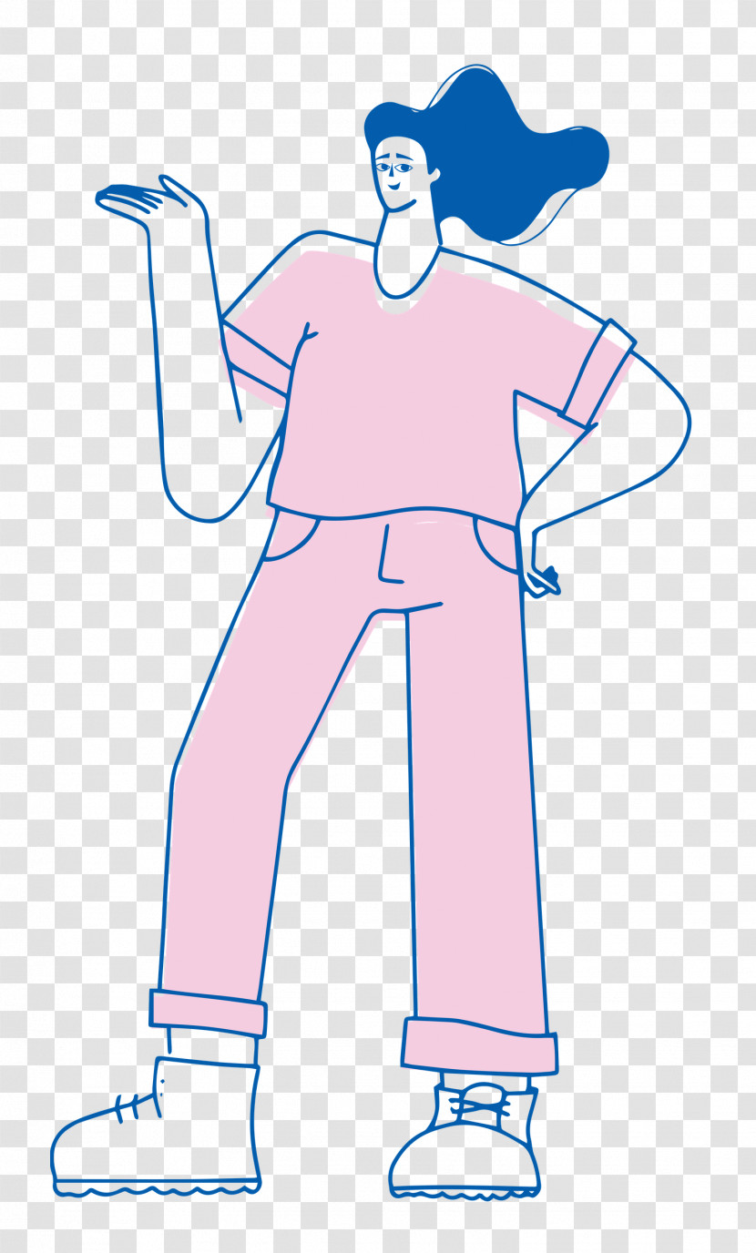 Girl Standing Transparent PNG