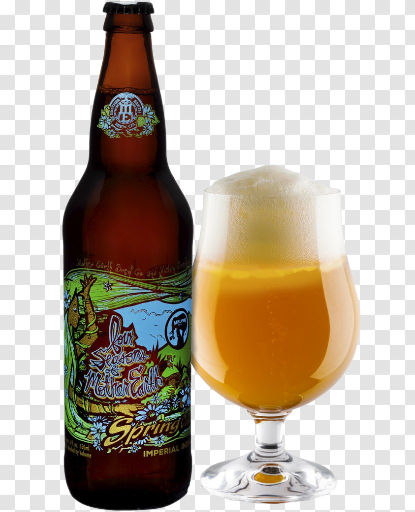 Ale Beer Bottle Lager Wheat - Glass Transparent PNG