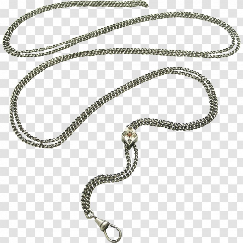 Necklace Silver Charms & Pendants Chain Body Jewellery Transparent PNG