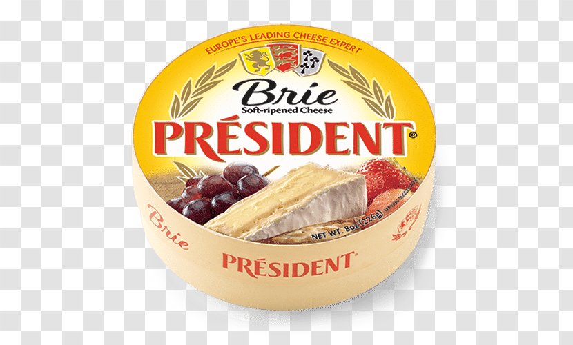 Cream Président Brie French Cuisine Cheese - Ripening Transparent PNG