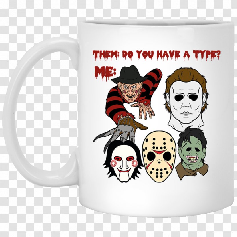 Jason Voorhees Michael Myers Freddy Krueger Leatherface Mug - Cup Transparent PNG