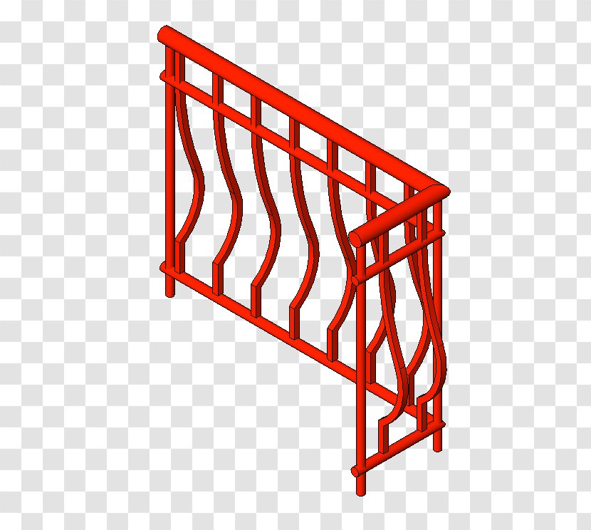 Autodesk Revit Fence - Area - Guardrail Style Transparent PNG