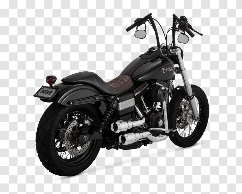 Exhaust System Harley-Davidson Sportster Super Glide Motorcycle - Tire Transparent PNG