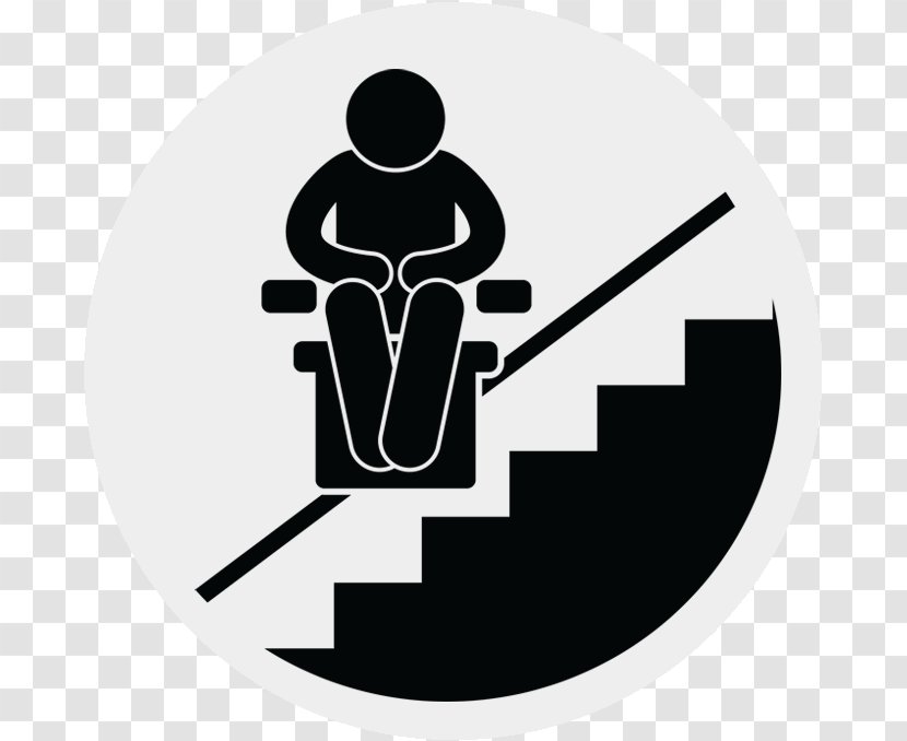 Stairlift Elevator Stannah Lifts - Brand - Black And White Transparent PNG