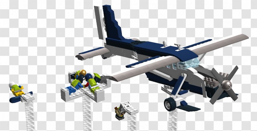 Airplane Aircraft Parachuting Aviation Lego Ideas - Engine Transparent PNG