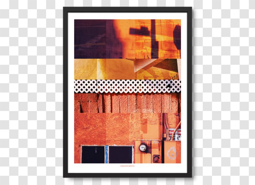 Modern Art Square Meter - Orange Poster Transparent PNG