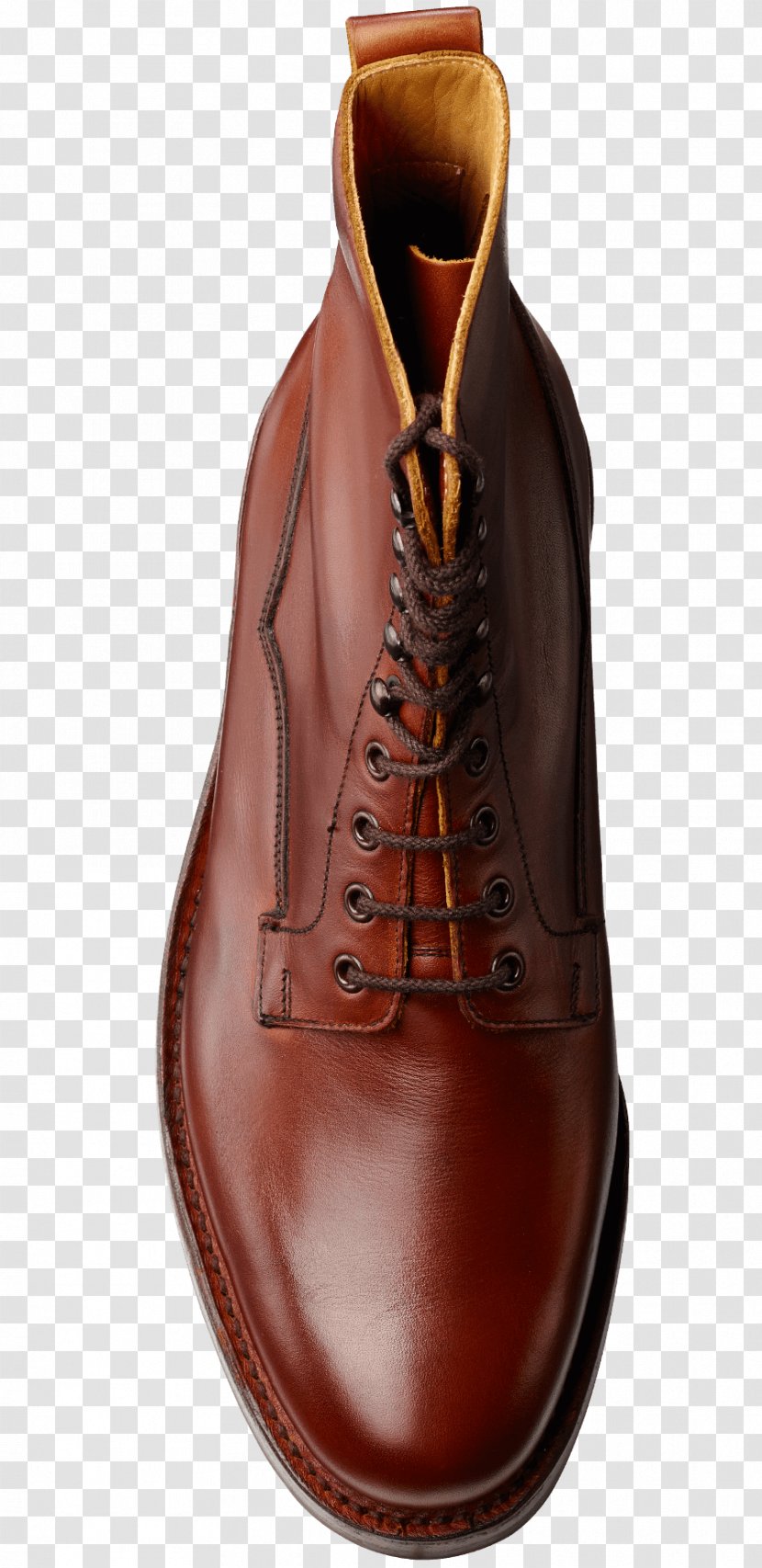 Leather Boot Snowdon Shoe Crockett & Jones - Tan - Goodyear Welt Transparent PNG