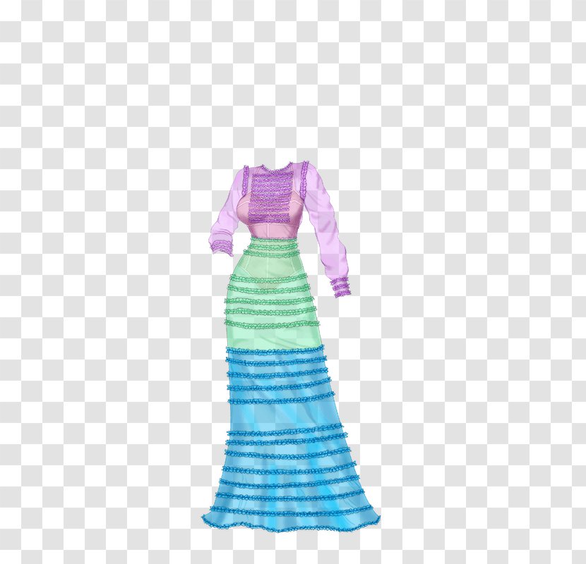 Dress Scarf Lady Popular Sleeve Shirt - Costume Design Transparent PNG