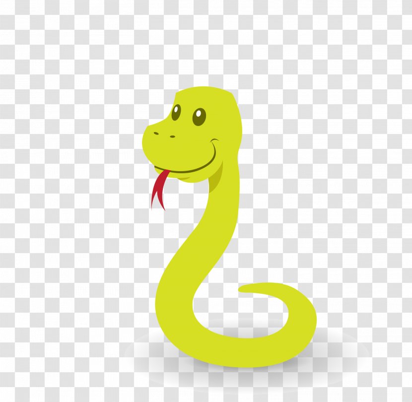 Snake Cartoon Illustration - Tongue - Vector Green Lovely Transparent PNG