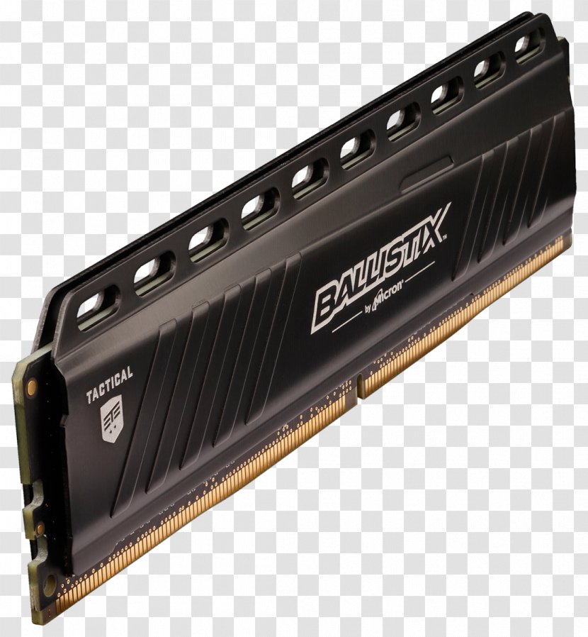 DIMM DDR4 SDRAM Ballistix Tactical 16Gb Ddr3 PC3-12800 1600 240pin Computer Memory - Edge Connector - Transfer Transparent PNG