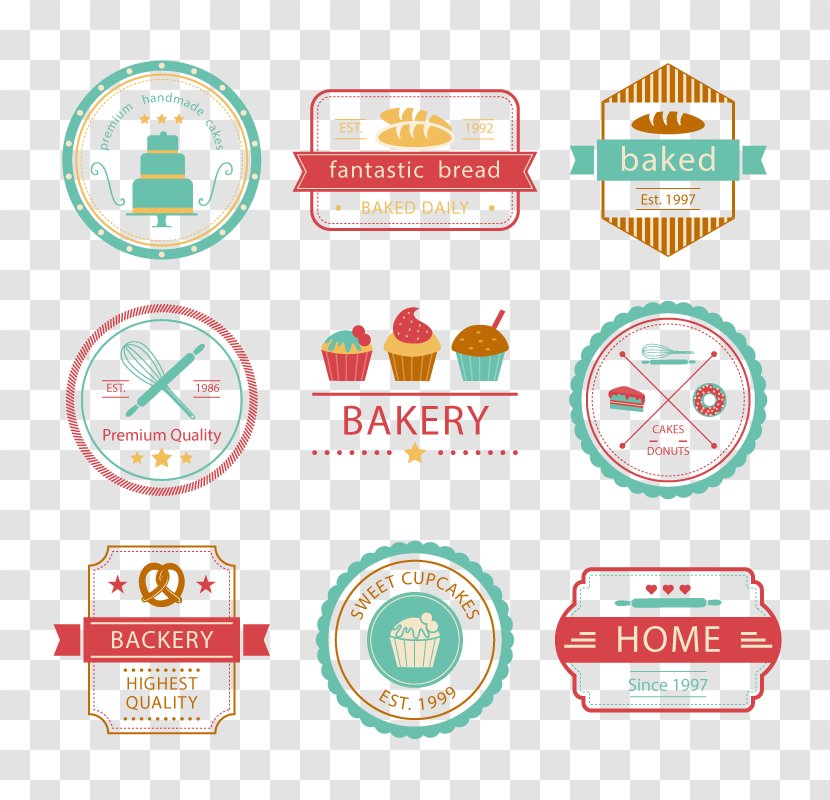 Bakery Logo Baking - Clip Art - Vector Cake LOGO Transparent PNG