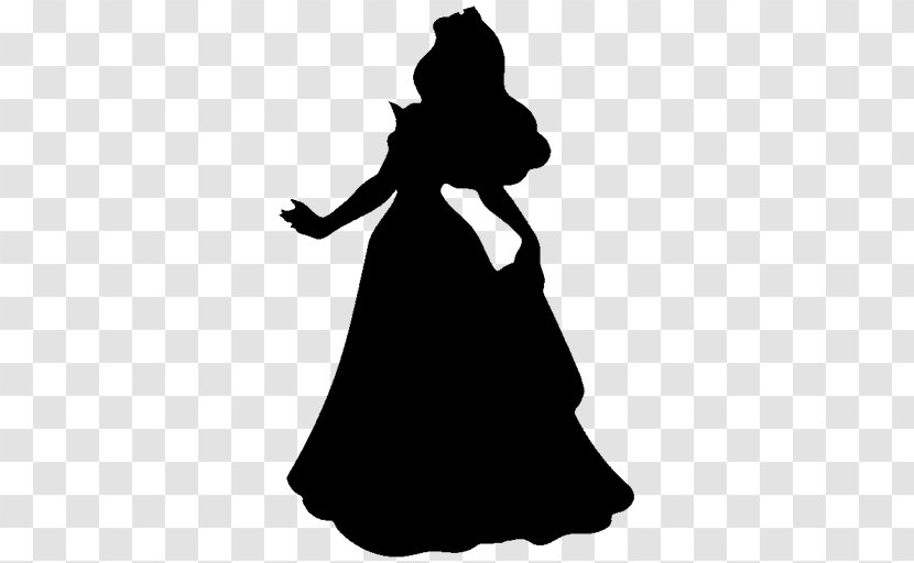 Princess Aurora Minnie Mouse Silhouette Image Drawing - Victorian Fashion - Formal Wear Transparent PNG