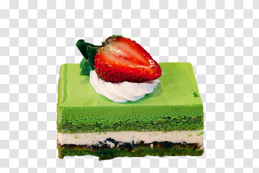 Green Tea Matcha Japanese Cuisine Cheesecake - Macaron - Strawberry Cake Transparent PNG