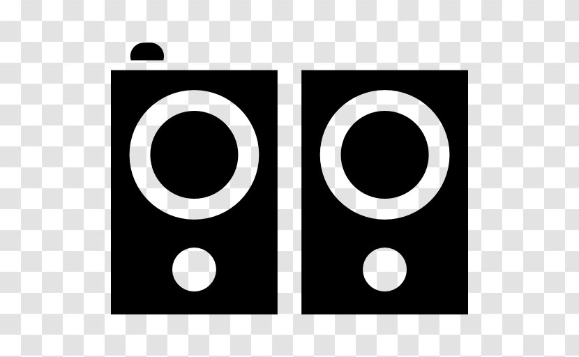 Stereo Speakers - Number - Black And White Transparent PNG