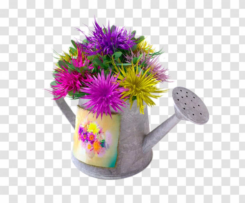 Flower Kettle Petal Stock.xchng - Violet - Watercolor Watering Transparent PNG