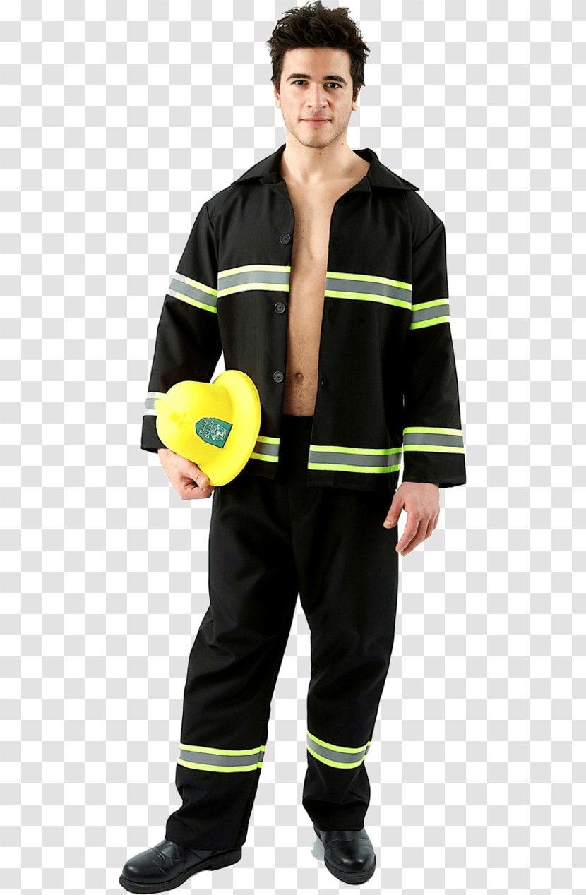 Costume Party Firefighter Bunker Gear Clothing - Yellow Transparent PNG
