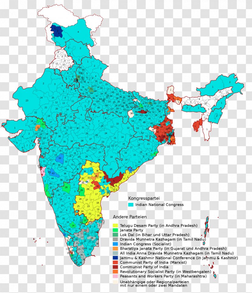India Map Royalty-free Clip Art - Mapa Polityczna Transparent PNG