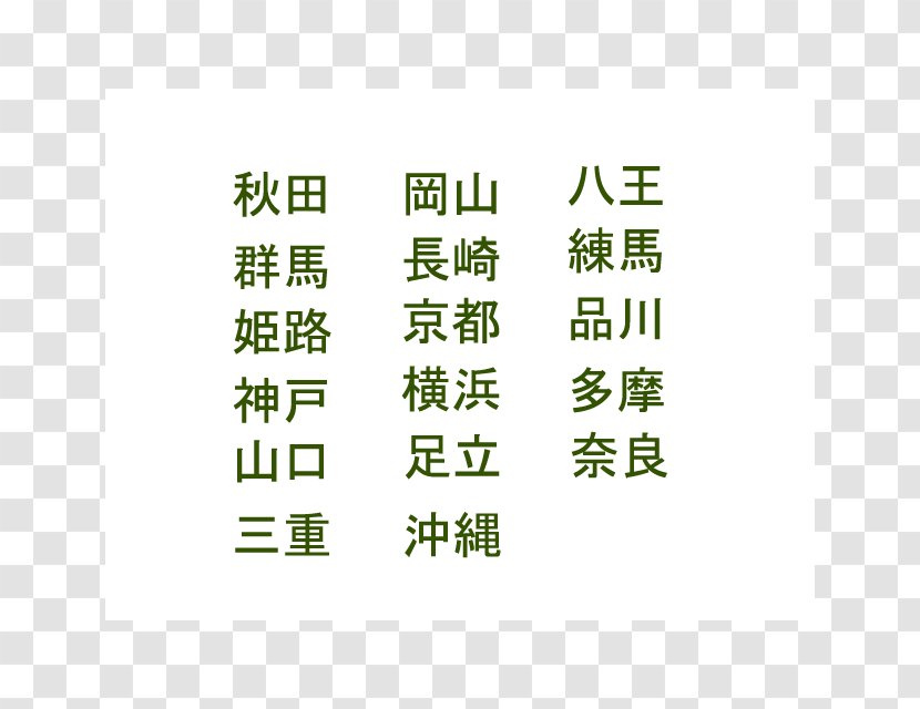Brand 宛名書き Angle - Green - Japanese Language Transparent PNG