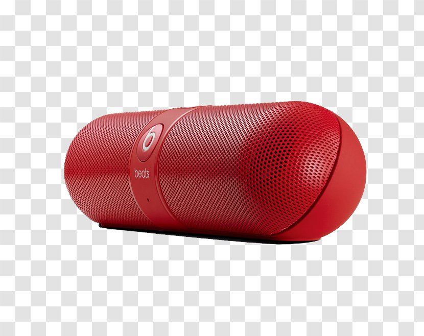 Loudspeaker Wireless Speaker Beats Pill Electronics Bluetooth - Red Capsule Transparent PNG