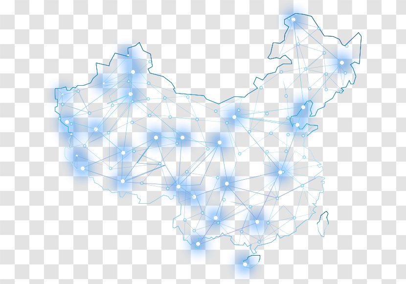 Graphic Design Blue Light - Symmetry - Drawing Map Transparent PNG
