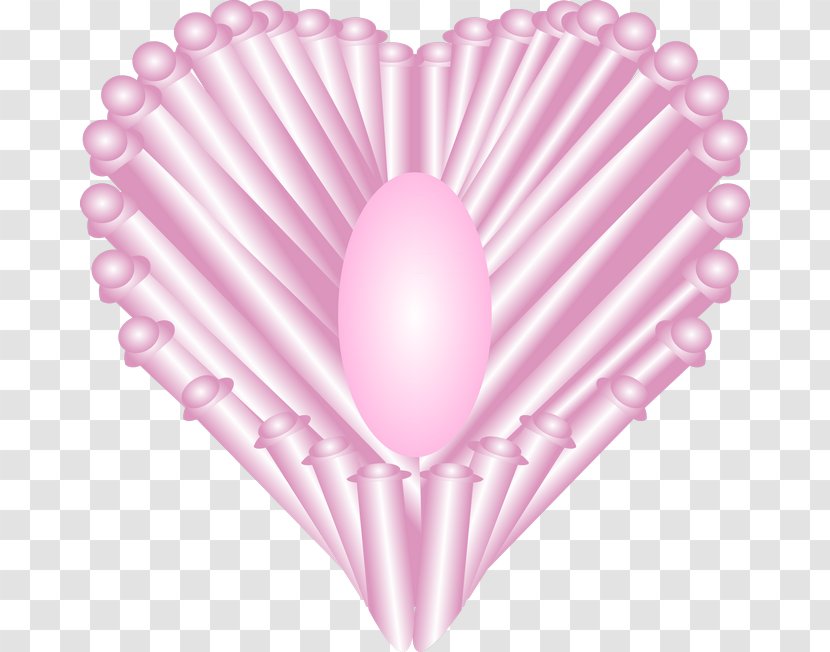 Abstraction Shape Heart - Pink Transparent PNG