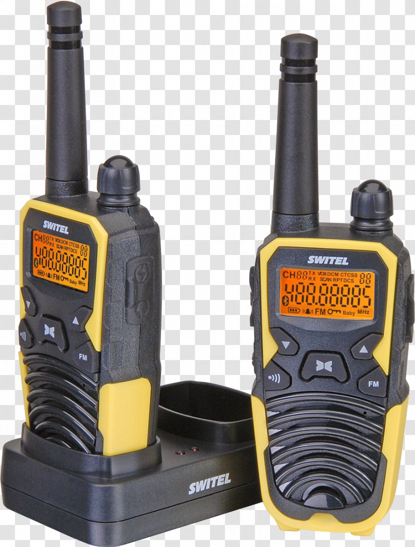 Walkie-talkie Two-way Radio PMR Handheld Transceiver Switel WTF5700 2-piece Set WTC2700B - Radiotelephone Transparent PNG