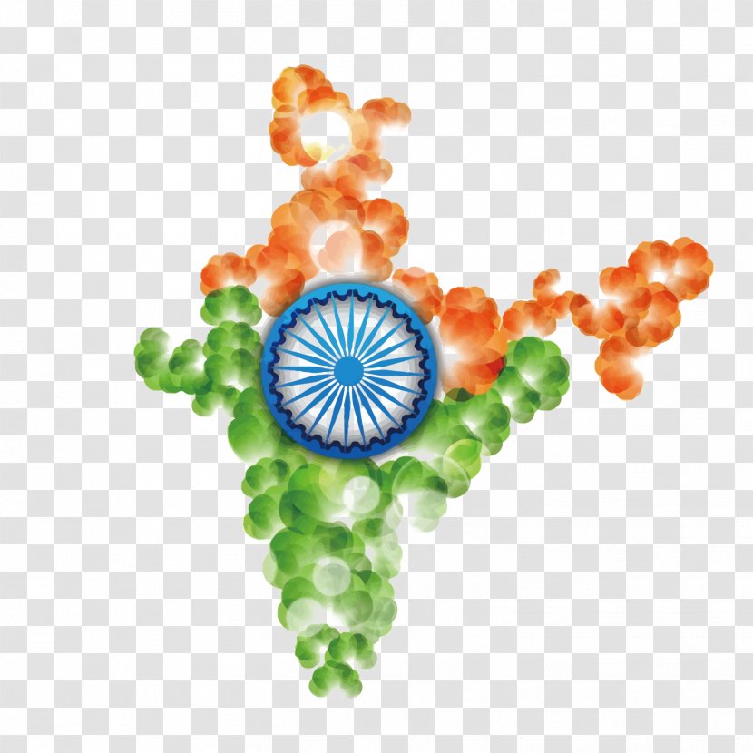 Indian Independence Day August 15 Wish - Orange - Vector Foam India Transparent PNG