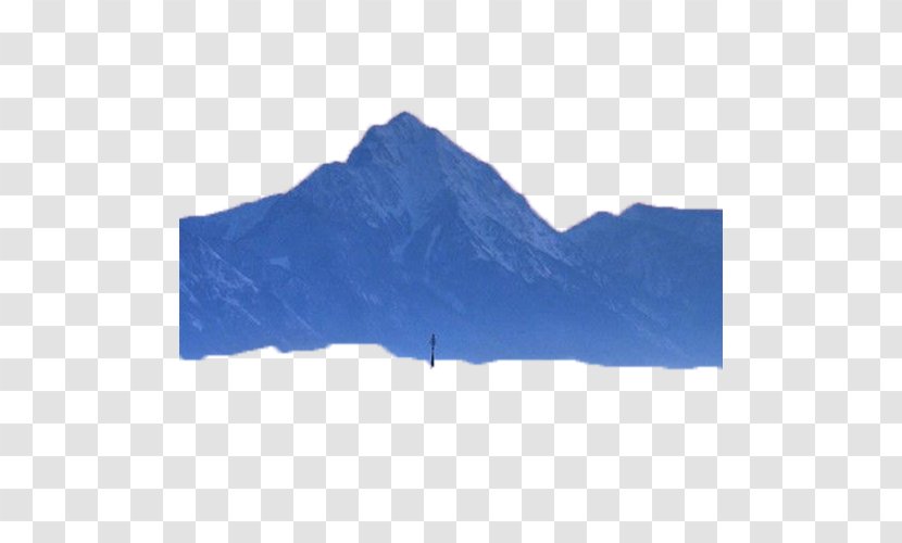 Download - Daytime - Blue Snow Mountain Transparent PNG