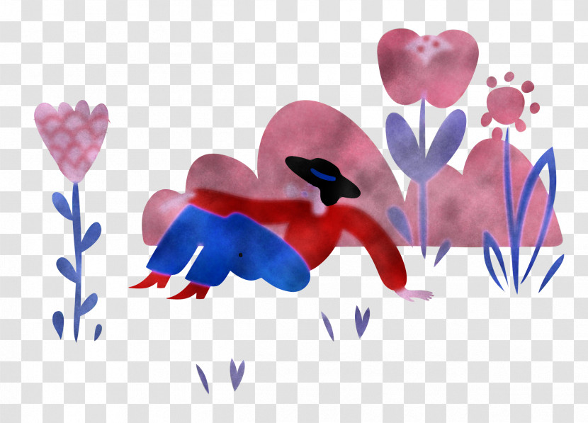 Alone Time Park Flower Transparent PNG