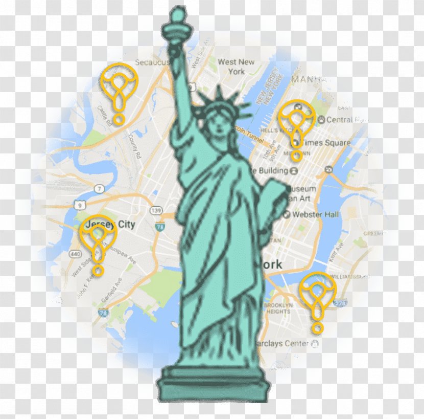 Statue Of Liberty Landmark - Locationbased Service Transparent PNG
