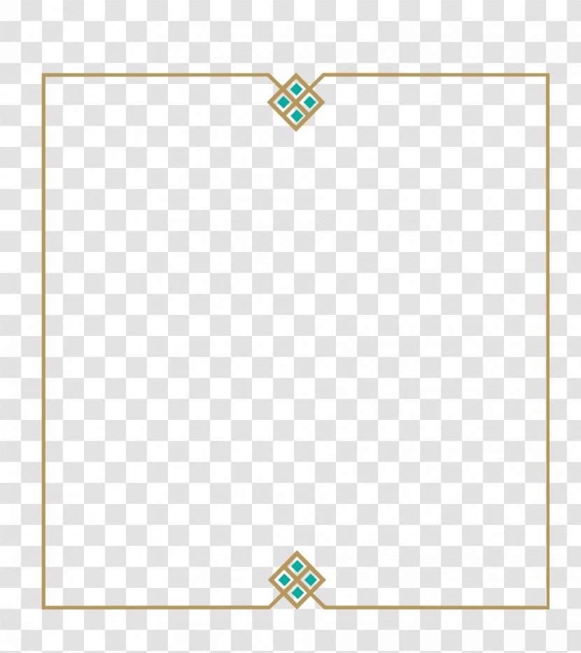 Paper Green Area Rectangle - Luxury Border Transparent PNG