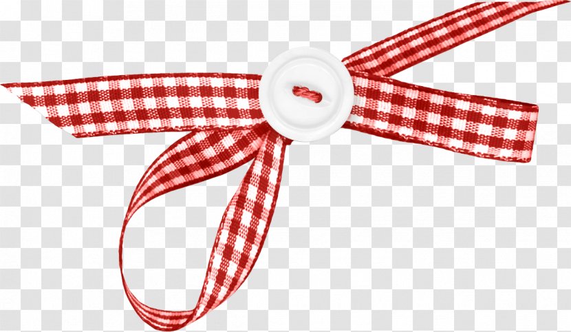 Red Ribbon Pattern - Bow Cloth Buttons Transparent PNG