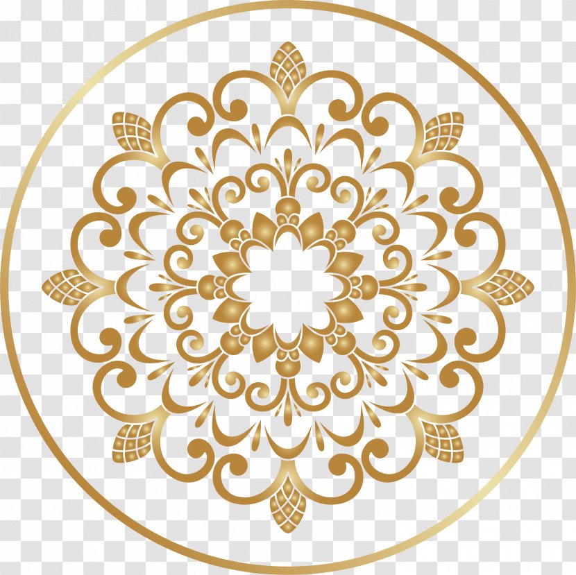 Ornament Clip Art - Area - Brown Pattern Circle Transparent PNG