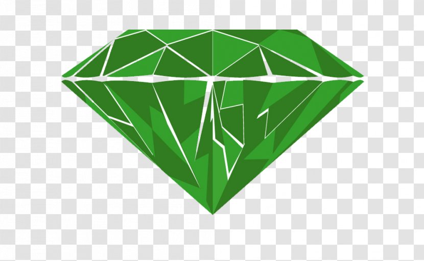 Green Diamond Logo Emerald Transparent PNG