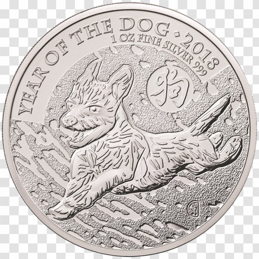 Royal Mint Dog Perth Lunar Series Bullion Coin - Currency Transparent PNG