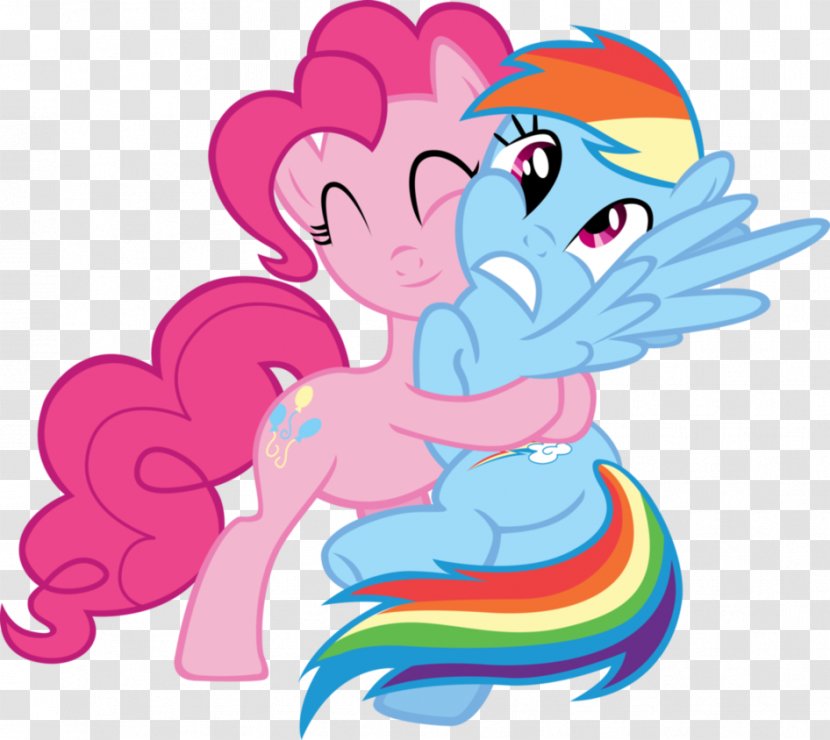Pinkie Pie Rainbow Dash Pony Twilight Sparkle Rarity - Silhouette - My Little Transparent PNG