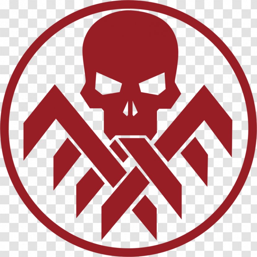 Red Skull Captain America Lernaean Hydra Logo - Marvel Cinematic Universe - Cdr Transparent PNG